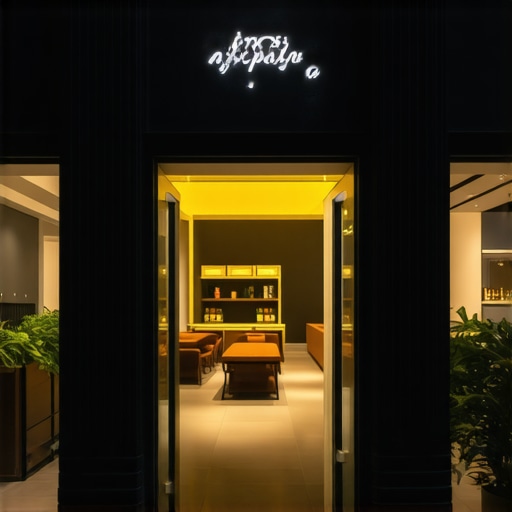 Augmented Reality Virtual Tour for Local Business A person experiencing a virtual tour of a store using AR glasses