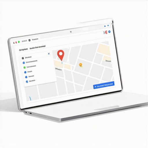 Business owner working on schema markup for local SEO