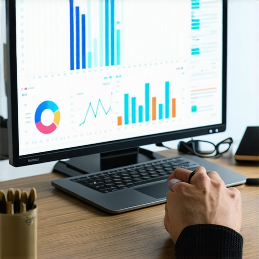 Person reviewing local SEO analytics on a laptop, representing ongoing SEO maintenance