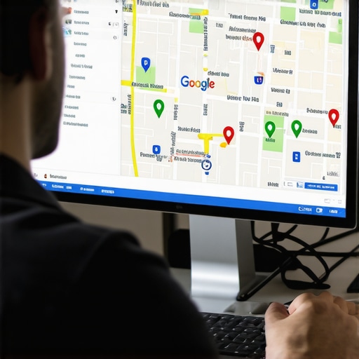 Digital marketing expert reviewing Google Maps and SEO metrics