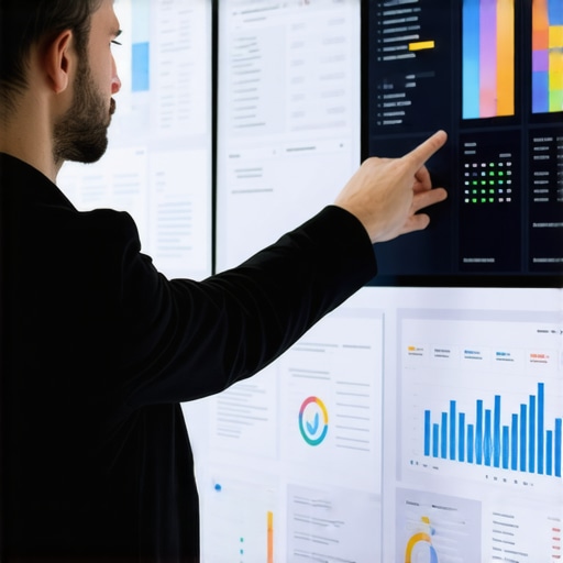 Data-Driven Local SEO Strategies Person analyzing data for local SEO optimization on a digital screen.