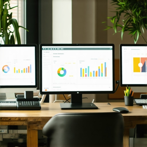 SEO Tools for Local Optimization in 2025 Person analyzing local SEO metrics on a computer screen with various analytics dashboards.