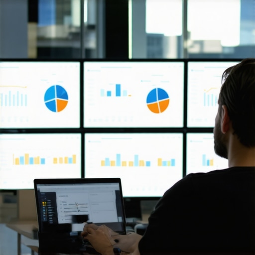 Analyzing Local SEO Data with Tools Person working on digital marketing analytics for local SEO strategy