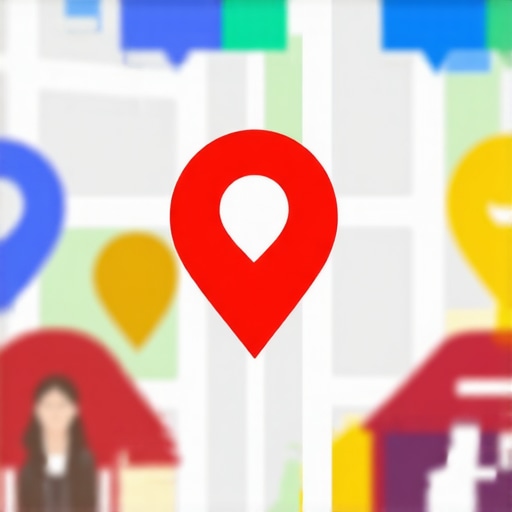 Live Storefront Data Updates A digital map with real-time markers and data overlays representing a business storefront.