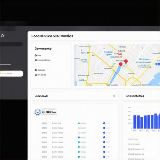 Local SEO Dashboard A detailed local SEO analytics dashboard tracking Google Maps rankings and signals.