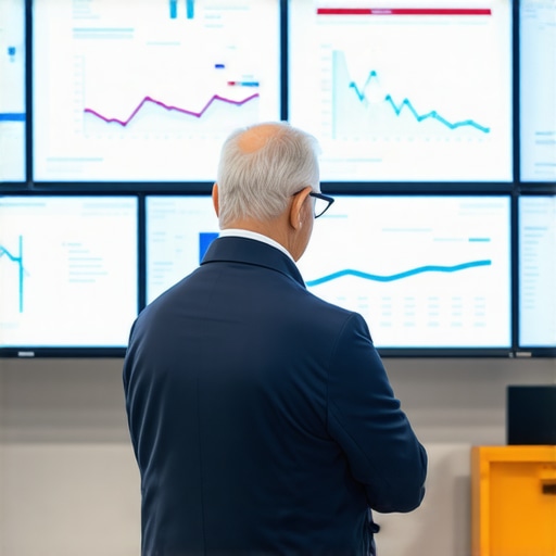 Business owner reviewing live customer movement patterns on digital devices.