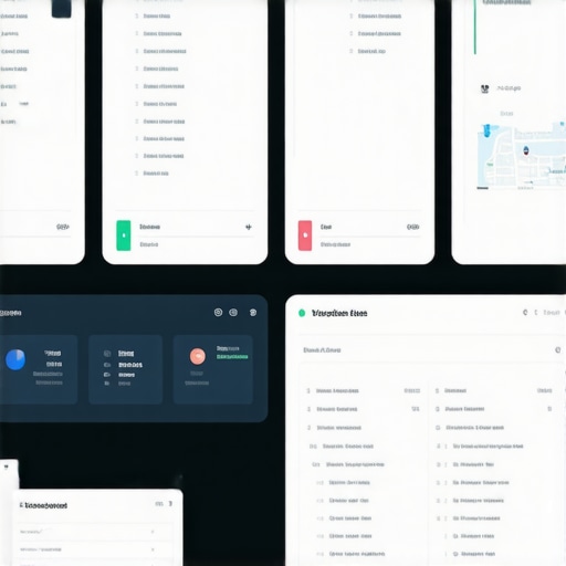 Dashboard displaying real-time local SEO metrics with maps and AR signals