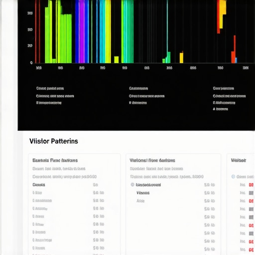 Screenshot of foot traffic dashboard with local store visitor trends