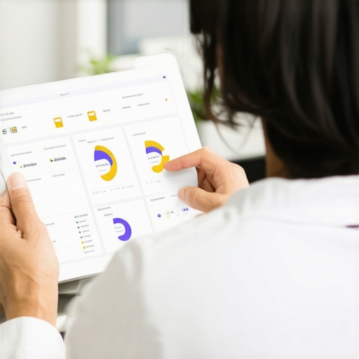 Person reviewing digital analytics showing live store interactions and customer engagement signals.