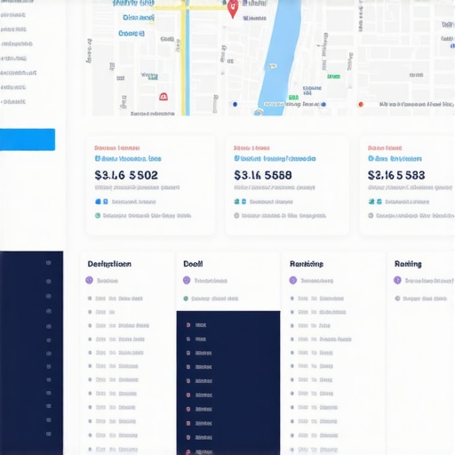 A close-up of a digital dashboard showing live foot traffic and ranking metrics for local SEO