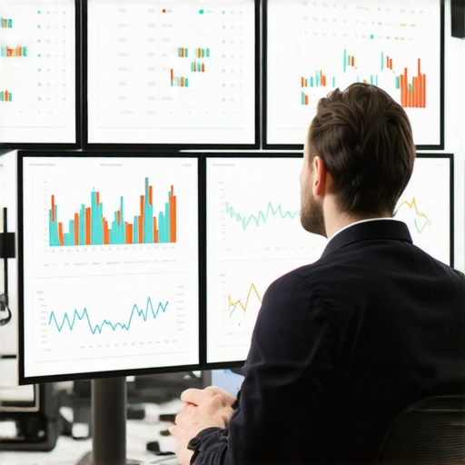 Business owner optimizing local SEO with AR visuals and real-time data analysis